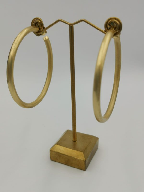 Orecchini in argento con finitura in oro 23 kt