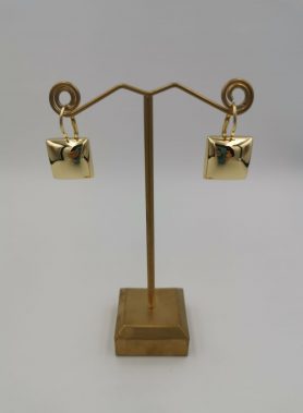 Orecchini in argento con finitura in oro 23 kt